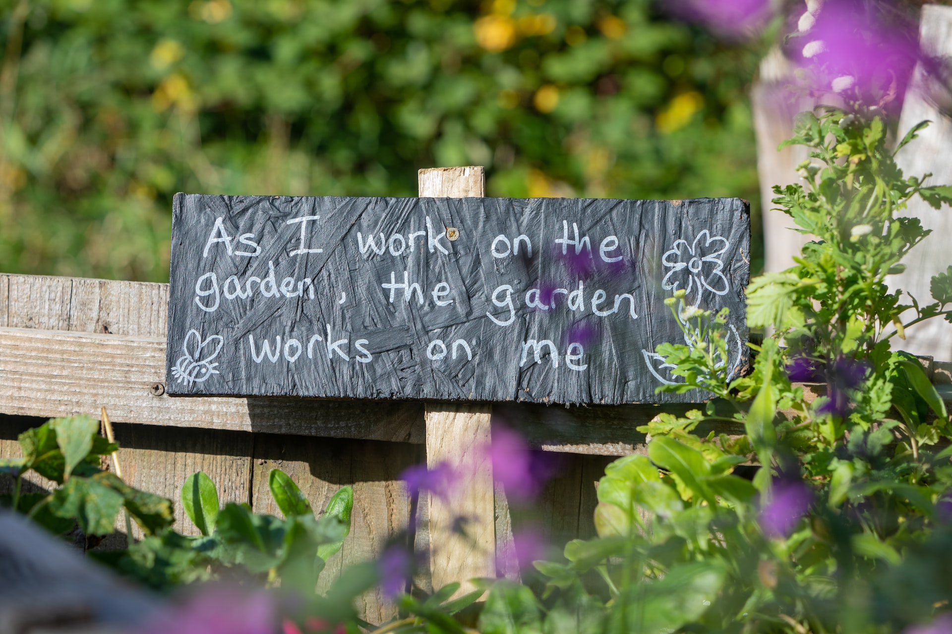 mike-erskine-unsplash Schild im Garten